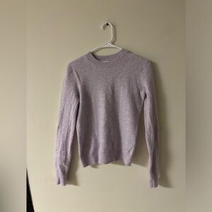 Banana Republic 100% Cashmere Purple Crewneck Sweater Size S Soft Classic